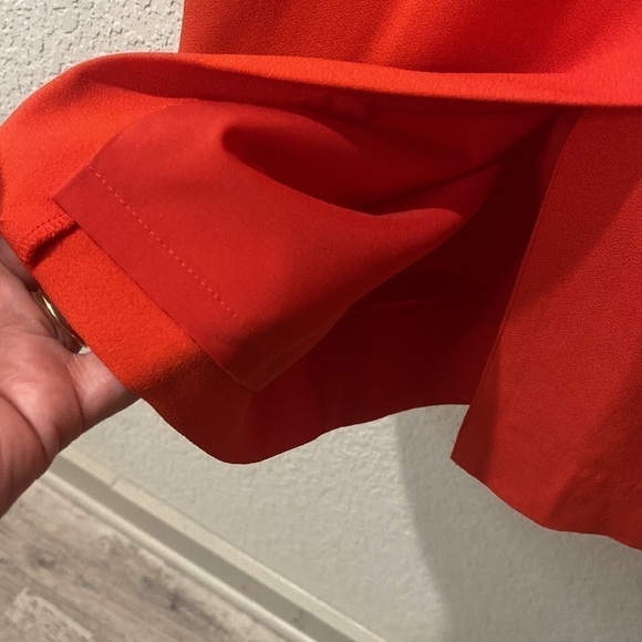 Lewitt V-Neck Red Tomato Dress - Size 6 - Picture 9 of 10